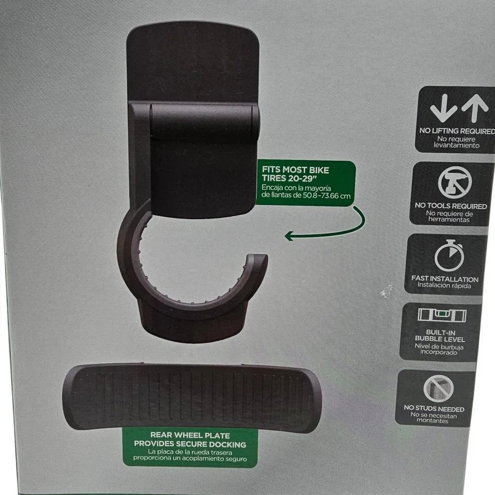 Duck EasyMounts Heavy Duty Bike Hanger Wall Mount Rack Holds Up To 50lb (2-Pack)